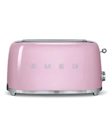 Smeg 50s Retro Style 4 Slice Toaster 1400W TSF02PKUK - Pink