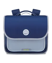 حقيبة ظهر مدرسية نوهو إرجونوميك لحماية العمود الفقري - أفقية وباللون الأزرق - 11 إنش