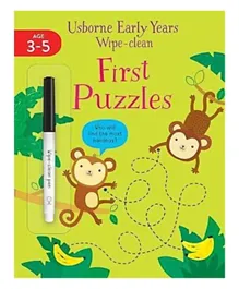 Usborne Early Years Wipe Clean First Puzzles - English