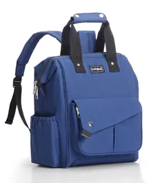 Babyhug Multifunctional Backpack Style Diaper Bag - Blue