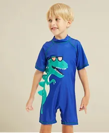 Kookie Kids Dino Legged Swimsuit - Blue