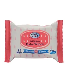 Cool & Cool Baby Wipes Pink - 80 Wipes