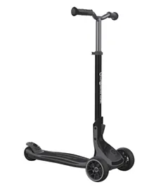 Globber Ultimum 3-Wheel Scooter for Kids & Adults, Height-Adjustable T-bar, Foldable, Charcoal Grey