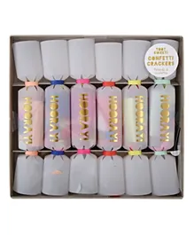 Meri Meri Toot Sweet Confetti Crackers Pack of 6 - Grey