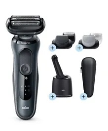 Braun Series 6 Wet & Dry Shaver with SmartCare Centre and 2 Attachments
