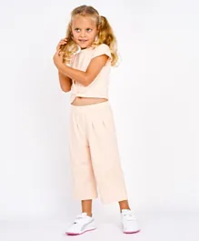 SAPS Solid Top & Pants/Co-ord Set - Pink