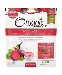 Organic Traditions Beet Latte With Fermented Beet & Probiotic - 150g