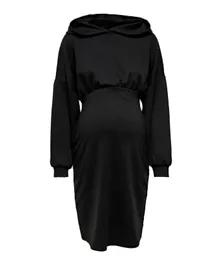 أونلي ماترينتي فستان هوديي للأمومة - أسود