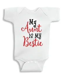 Twinkle Hands My Aunt Is My Bestie Onesie - White
