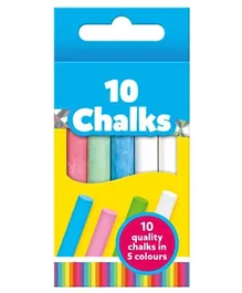 Galt Toys Chalks Assorted colours - Pack of 10