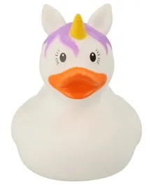 Lilalu Unicorn Rubber Duck Bath Toy - White