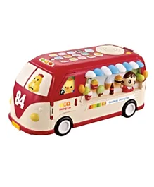 Dining & Alphabet with Shapes Learning Bus -  Red