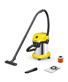 Karcher Wet & DryVacuum Cleaner 17L 1000W WD 3 S V-17/4/2 - Black and Yellow