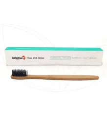Infinitive Beauty Bamboo Charcoal Toothbrush - Brown and Black