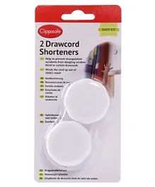 Clippasafe Drawcord Shorteners Pack of 2 - White