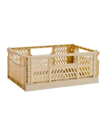 3 Sprouts Modern Folding Crate Sand - Medium