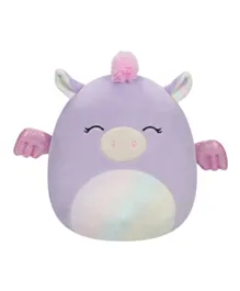 Squishmallows Rei Pink and Purple Pegasus Soft Toy - 19 cm