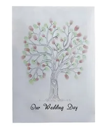 Ginger Ray Vintage Affair Finger Print Tree Guest Book