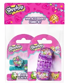 Shopkins Hair Claws and Pony Band  Combo - Lavender and Blue