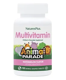 ناتشورز بلس أنيمال باريد حبوب قابلة للمضغ متعددة الفيتامينات للأطفال بنكهة البطيخ - 180 قرص