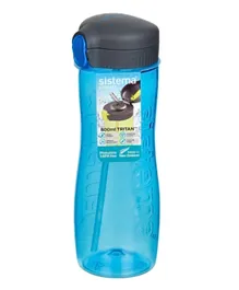Sistema Tritan Quick Flip Water Bottle Blue - 800mL