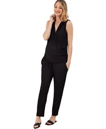 Mums & Bumps Isabella Oliver Zoey Maternity Jumpsuit - Black