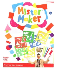 PMS Mister Maker Create Your Own Stencil Art - Multicolor