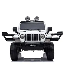 Jeep Licensed Battery Operated Ride On with Remote control - White