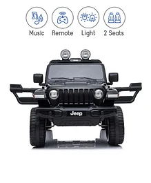 Jeep Licensed Battery Operated Ride On with Remote control - Black