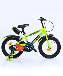 Pine Kids Rubber Air Tyres 99% Assembled Bicycle with 16 Inch Wheels - Green