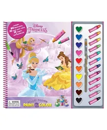 Phidal Disney Princess Deluxe Poster Paint and Color - English
