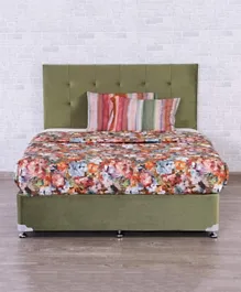 PAN Home Softtouch Divan Base Bed - Light Green