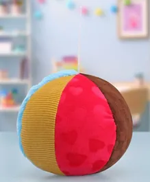 Babyhug Multi Textured Rattling Ball Multicolor - 15 cm