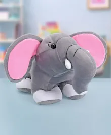 Babyhug Baby Elephant Soft Toy Grey 23cm - Durable, Non-toxic, Super Soft Cuddly Toy for Emotional Growth & Playtime