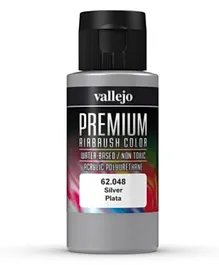 Vallejo Premium Airbrush Color 62.048 Silver - 60mL