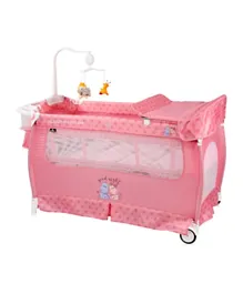 Lorelli Classic Baby Playyard Sleep 'n' Dream Pink Hippo