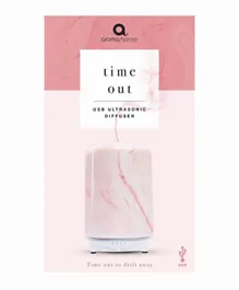 Aroma Home Time Out Marbled Ceramic USB Diffuser - Pink