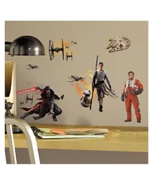 Roommates Star Wars The Force Awakens Wall Decals - Multicolor