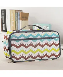 Lamar Kids Colorful Waves Insulated Thermal Lunch Bag - Multicolor