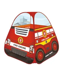 Fire Engine Theme Kids Play Tent, Durable & Foldable, 3+ Years, 80x99x80 cm with Storage Bag