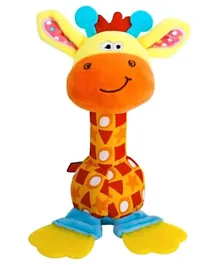 Little Angel Baby Crib Soft Stuffed Rattle Teether Toy- Giraffe