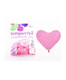 Sempertex Heart Latex Balloons Pink - 50 Pieces