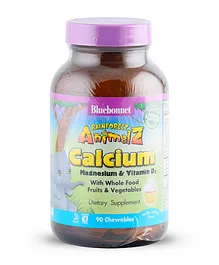 Blue Bonnet Super Earth Rainforest Animalz Calcium Magnesium Vitamin D3 - 90 Chewable Tablets