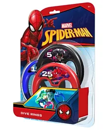Eolo Marvel Spiderman Dive Rings Pack of 3 - Multicolour