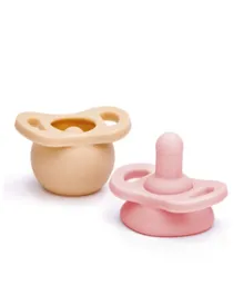 Doddle & Co Pop & Go Pacifier Stage 2  Blush & Smashcake - Pack of 2