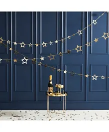 Ginger Ray Pop The Bubbly Star Garland - Gold
