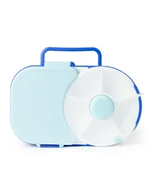 Gobe Lunchbox with Detachable Snack Spinner - Blueberry Blue