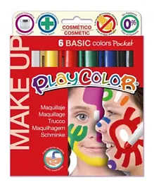Playcolor Basic Pocket Solid Poster Paint Stick - Pack of 6