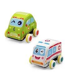 BAYBEE Pull Back Soft Cars - 2 Pieces