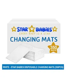 Star Babies Disposable Changing Mats Pack of 350 - White